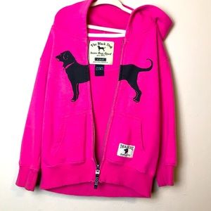 The black dog Classic Pink Zip up